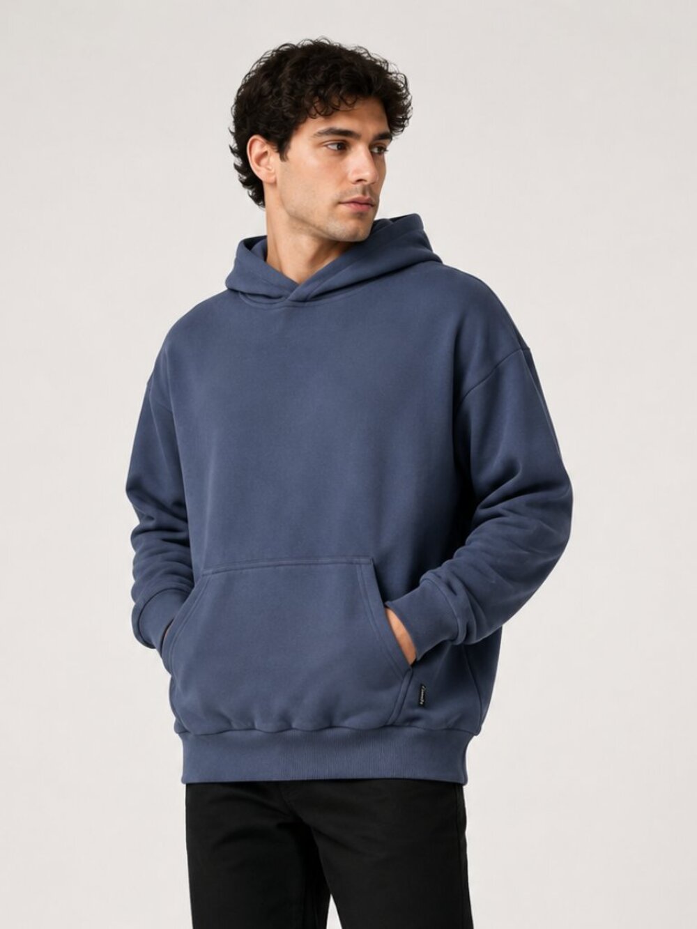 COMFRT Minimalist Oversized Hoodie Navy Blue Size M